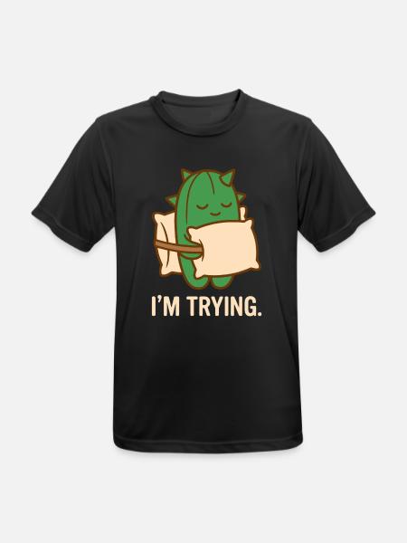 Prickly But Trying - Men's Breathable T-Shirt - black