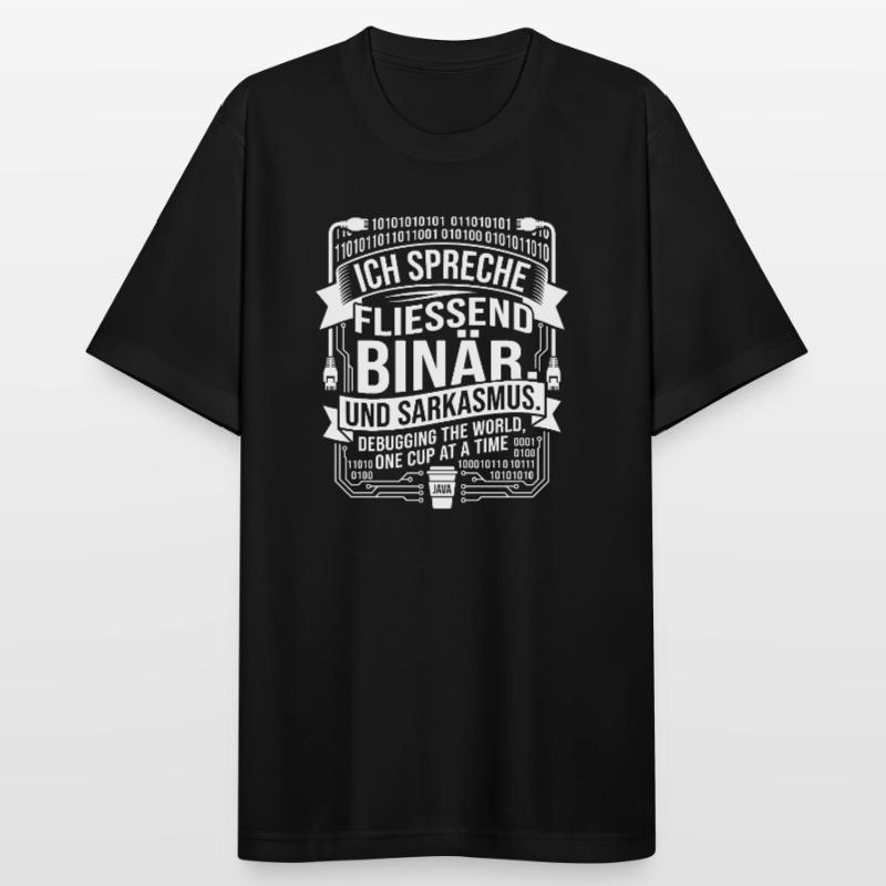Coding Binary Coffee Sarcasm Men's Breathable T-Shirt