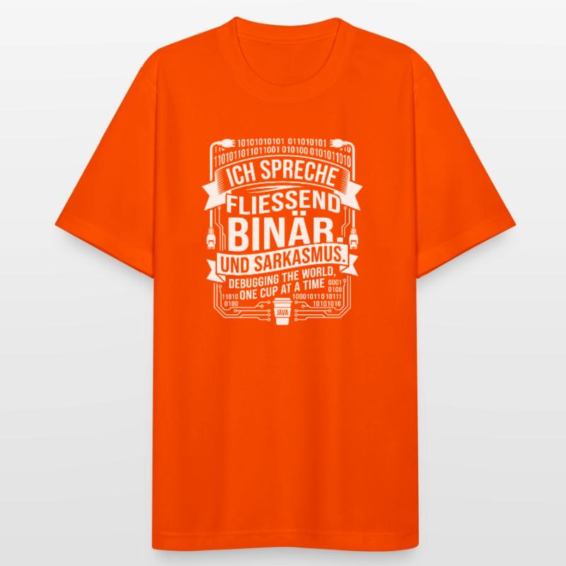 Coding Binary Coffee Sarcasm Men's Breathable T-Shirt