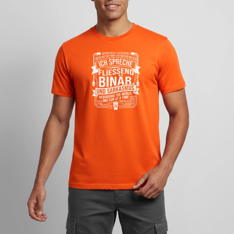 Coding Binary Coffee Sarcasm Men's Breathable T-Shirt