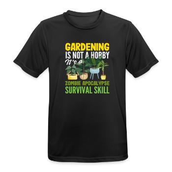 Pflanzenliebhaber Lustig Gartenarbeit Hobby - Männer T-Shirt atmungsaktiv - Schwarz - Vorne - AI Model Male 178 light (178cm)