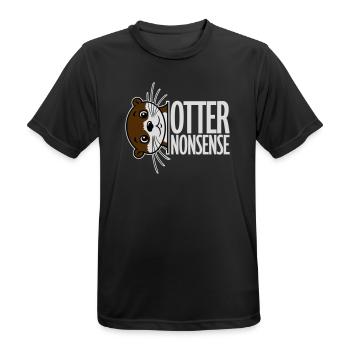 Otter Nonsense Lustig Wortspiel Otter Liebe Spruch - Männer T-Shirt atmungsaktiv - Schwarz - Vorne - AI Model Male 178 light (178cm)