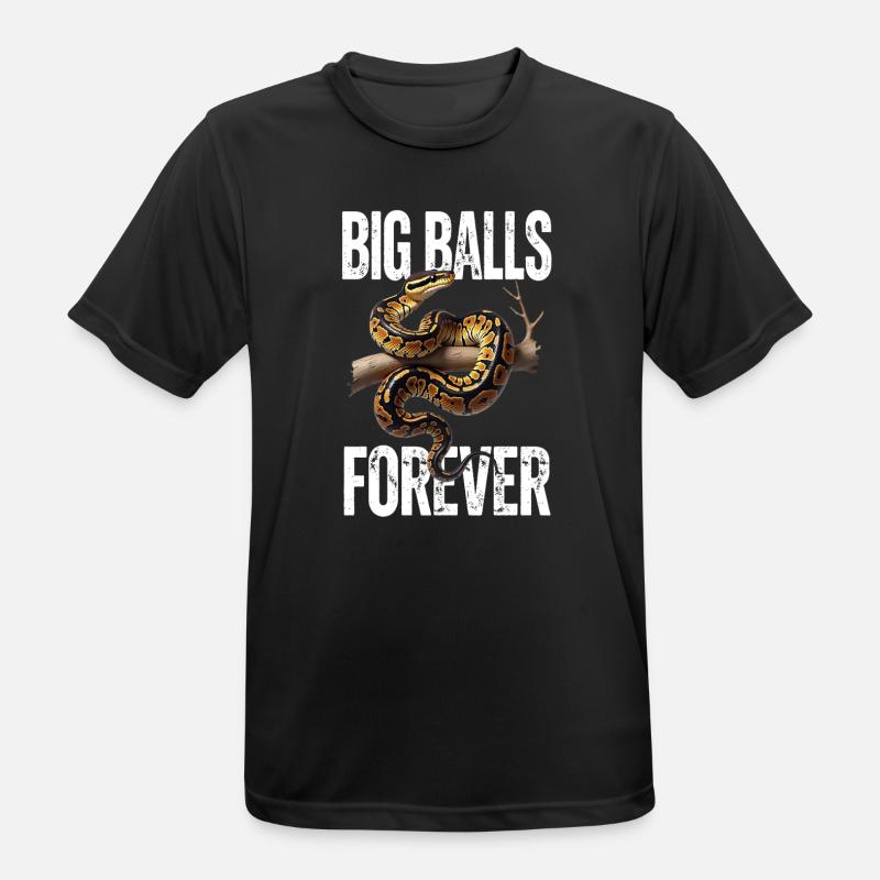 Königspython Schlangen Liebhaber Terrarium Python - Männer T-Shirt atmungsaktiv - Schwarz