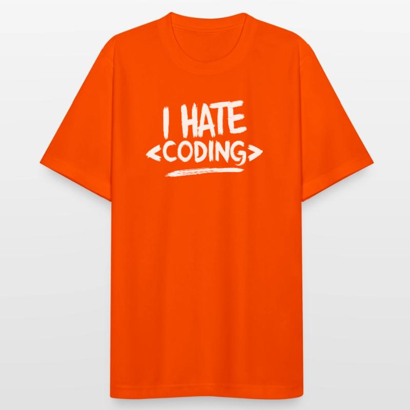 Je déteste coder Programmeur Web T-shirt respirant Homme
