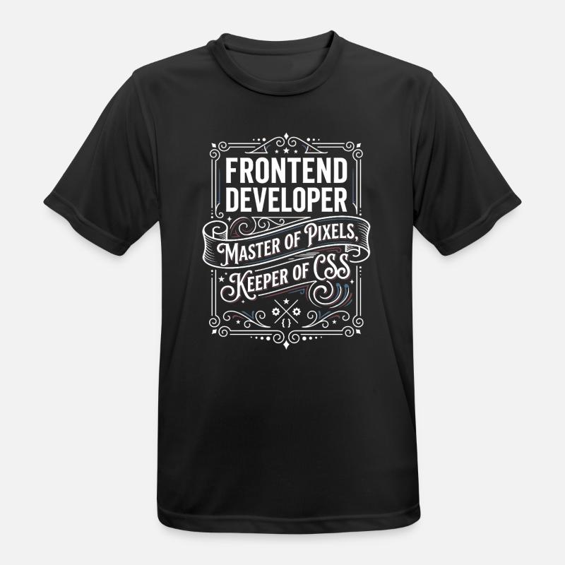 Frontend Developer Pixelmeister CSS - Men's Breathable T-Shirt - black