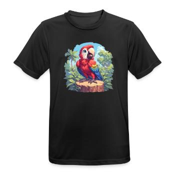 Macaw's Era - Men's Breathable T-Shirt - black - Front - AI Model Male 178 light (178cm)
