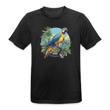 Macaw's Era - Men's Breathable T-Shirt - black - Front - AI Model Male 178 light (178cm)