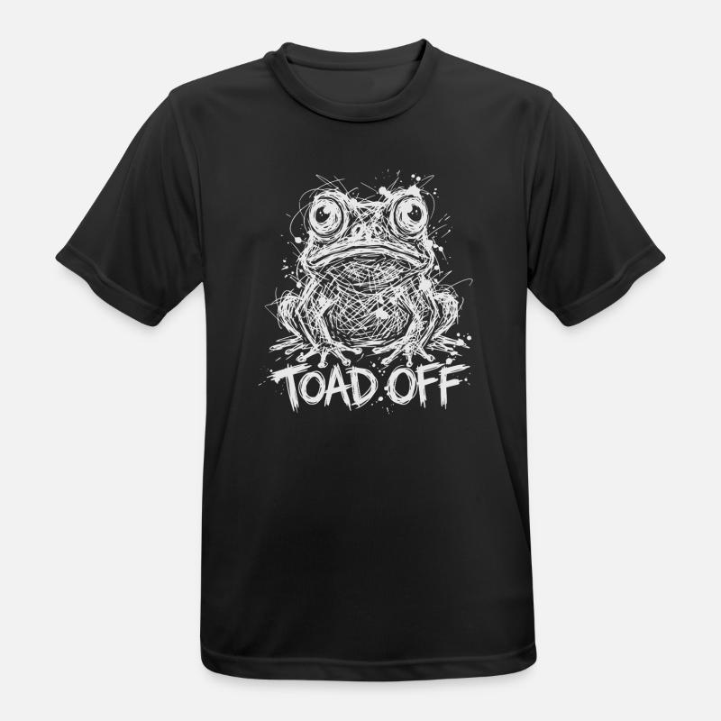 Toad Off Internet Meme Frog - Men's Breathable T-Shirt - black