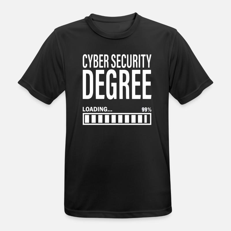 Cybersecurity Student Engineer Cyber Security - Men's Breathable T-Shirt - black