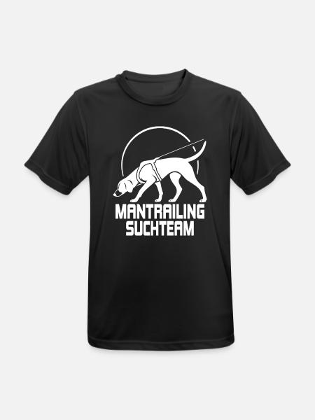 Foxhound Mantrailing Suchteam Hunde Hund - Männer T-Shirt atmungsaktiv - Schwarz
