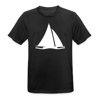 Voile - T-shirt respirant Homme - noir - Devant - AI Model Male 178 light (178cm)