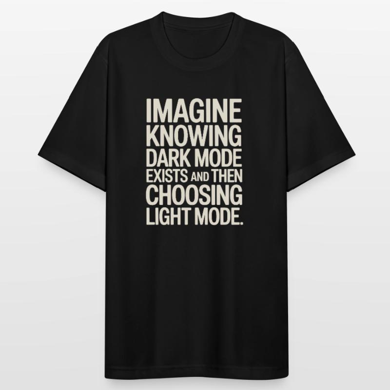 Le mode sombre existe Programmeur IT Nerd Coder Office T-shirt respirant Homme