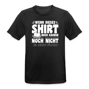Hühnerflüsterer Huhn Hühnerhalter Hühner - Männer T-Shirt atmungsaktiv - Schwarz - Vorne - AI Model Male 178 light (178cm)