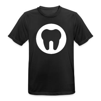 Dentiste, dentiste, cabinet dentaire - T-shirt respirant Homme - noir - Devant - AI Model Male 178 light (178cm)