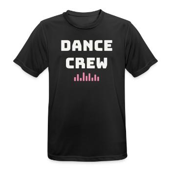 Dance Crew Dance Team Hip Hop Group Street Dance - Men's Breathable T-Shirt - black - Front - AI Model Male 178 light (178cm)