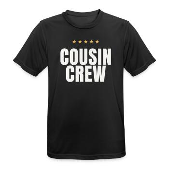 Cousin Crew Cousins Family Matching Reunion - Men's Breathable T-Shirt - black - Front - AI Model Male 178 light (178cm)