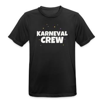 Équipe de Carnaval Célébrations de groupe de la fête costumée du Carnaval - T-shirt respirant Homme - noir - Devant - AI Model Male 178 light (178cm)
