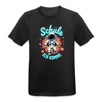 Schulkind 2026 Einschulung 2026 Schulanfang - Männer T-Shirt atmungsaktiv - Schwarz - Vorne - AI Model Male 178 light (178cm)
