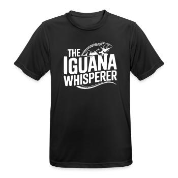 The Iguana Whisperer - Men's Breathable T-Shirt - black - Front - AI Model Male 178 light (178cm)