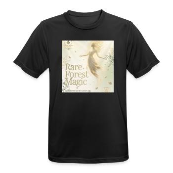 Rare Forest Magic - Men's Breathable T-Shirt - black - Front - AI Model Male 178 light (178cm)