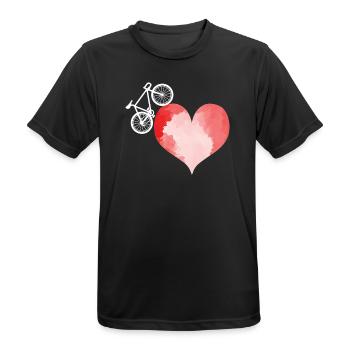 Radfahren Fahrrad Sport Radfahren Radfahrer - Männer T-Shirt atmungsaktiv - Schwarz - Vorne - AI Model Male 178 light (178cm)