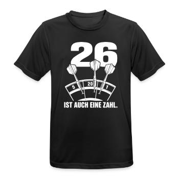 Bed and Breakfast Darts Spruch Dartpfeile im Board - Männer T-Shirt atmungsaktiv - Schwarz - Vorne - AI Model Male 178 light (178cm)