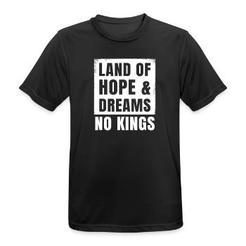 Jack Smith Land der Hoffnung und Träume Shirt Keine Könige - Männer T-Shirt atmungsaktiv - Schwarz - Vorne - AI Model Male 178 light (178cm)