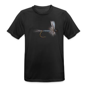 Blue Dun Streamer - Männer T-Shirt atmungsaktiv - Schwarz - Vorne - AI Model Male 178 light (178cm)
