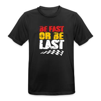 Drag Race - Männer T-Shirt atmungsaktiv - Schwarz - Vorne - AI Model Male 178 light (178cm)