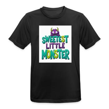 Das süßeste kleine Monster - Männer T-Shirt atmungsaktiv - Schwarz - Vorne - AI Model Male 178 light (178cm)