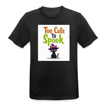 Zu süß, um Cat zu erschrecken - Männer T-Shirt atmungsaktiv - Schwarz - Vorne - AI Model Male 178 light (178cm)