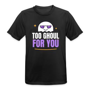 Too Ghoul for You Funny Halloween Ghost Sunglasses - Männer T-Shirt atmungsaktiv - Schwarz - Vorne - AI Model Male 178 light (178cm)