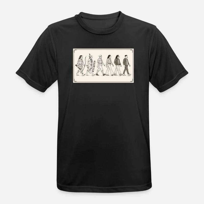 Évolution des Moluques par s2soon - T-shirt respirant Homme - noir