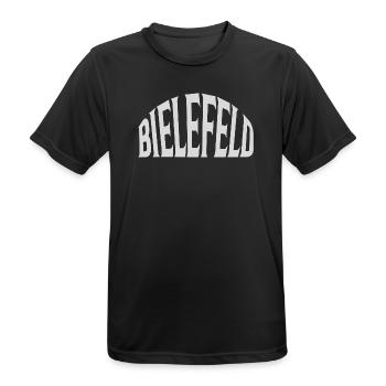 Bielefeld - T-shirt respirant Homme - noir - Devant - AI Model Male 178 light (178cm)
