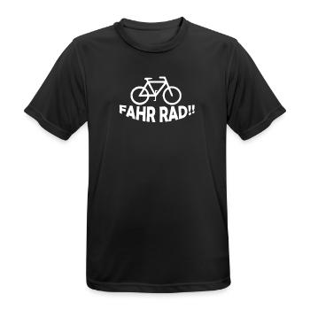 VÉLO - T-shirt respirant Homme - noir - Devant - AI Model Male 178 light (178cm)