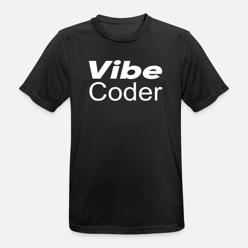 Techno-utopia: Vibe Coder - Men's Breathable T-Shirt - black