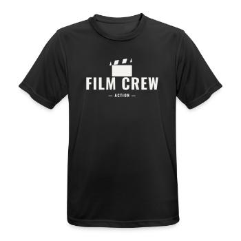Équipe de tournage Action Réalisateur Équipe Production du film - T-shirt respirant Homme - noir - Devant - AI Model Male 178 light (178cm)