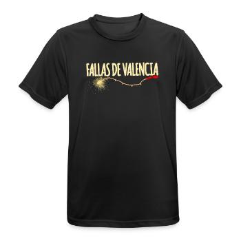 Fallas de Valencia Traca - T-shirt respirant Homme - noir - Devant - AI Model Male 178 light (178cm)