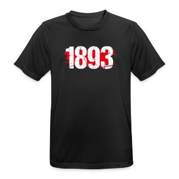 Stuttgart 1893 - Männer T-Shirt atmungsaktiv - Schwarz - Vorne - AI Model Male 178 light (178cm)
