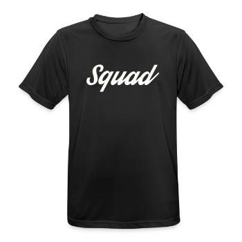 Escouade - T-shirt respirant Homme - noir - Devant - AI Model Male 178 light (178cm)
