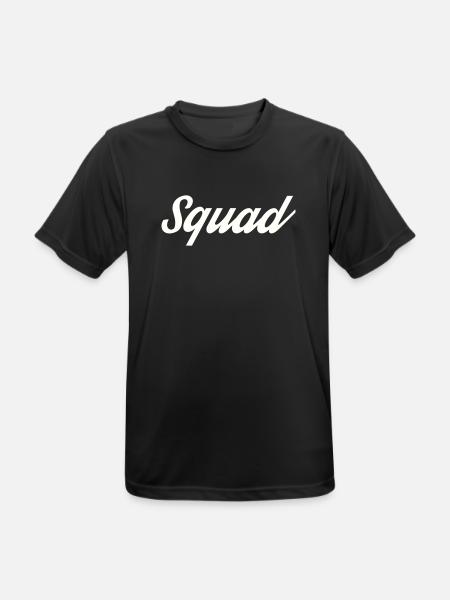 Squad - Männer T-Shirt atmungsaktiv - Schwarz