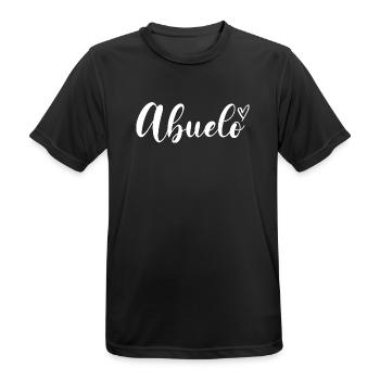 Grandfather Grandpa Spain Mexico Abuelo - Männer T-Shirt atmungsaktiv - Schwarz - Vorne - AI Model Male 178 light (178cm)