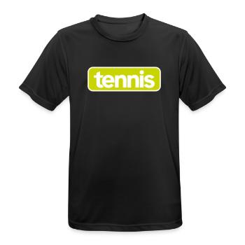 Tennis Bold Sportswear - T-shirt respirant Homme - noir - Devant - AI Model Male 178 light (178cm)