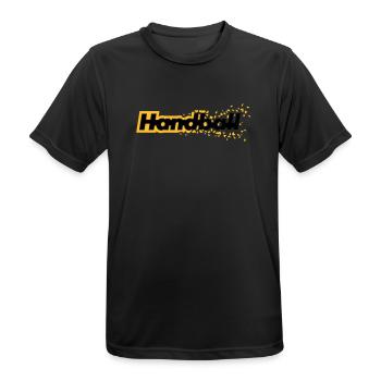 Handball - T-shirt respirant Homme - noir - Devant - AI Model Male 178 light (178cm)