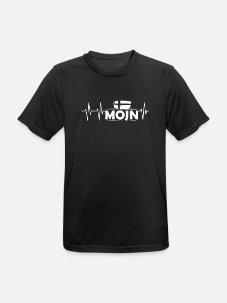 puls mojn dansk dänemark herzschlag flagge icon - Männer T-Shirt atmungsaktiv - Schwarz