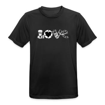 Photography photographer lover  - Men's Breathable T-Shirt - black - Front - AI Model Male 178 light (178cm)