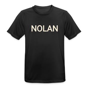 Nolan - Männer T-Shirt atmungsaktiv - Schwarz - Vorne - AI Model Male 178 light (178cm)
