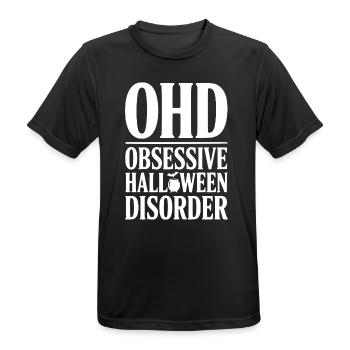 OHD Obsessive Halloween-Störung - Männer T-Shirt atmungsaktiv - Schwarz - Vorne - AI Model Male 178 light (178cm)