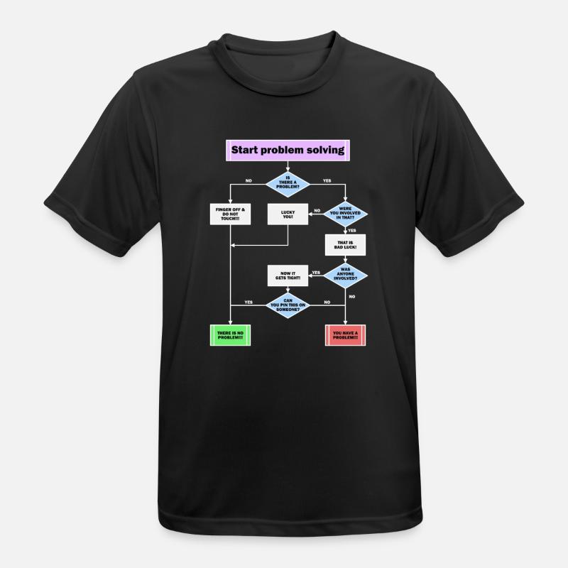 Problem solving - Men's Breathable T-Shirt - black