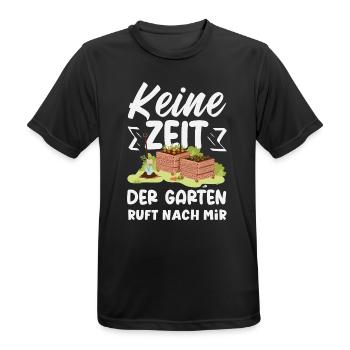 Garten Ruft Nach Mir - Männer T-Shirt atmungsaktiv - Schwarz - Vorne - AI Model Male 178 light (178cm)